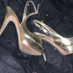 Gold Bebe color heel